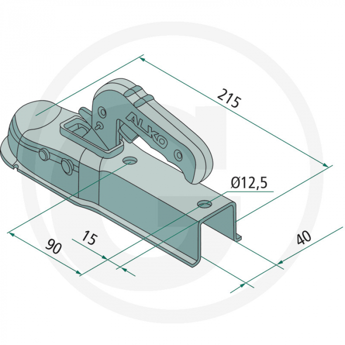 Cuplaj remorca AK7/I VKT 750kg 1367026 8141367026 [2]