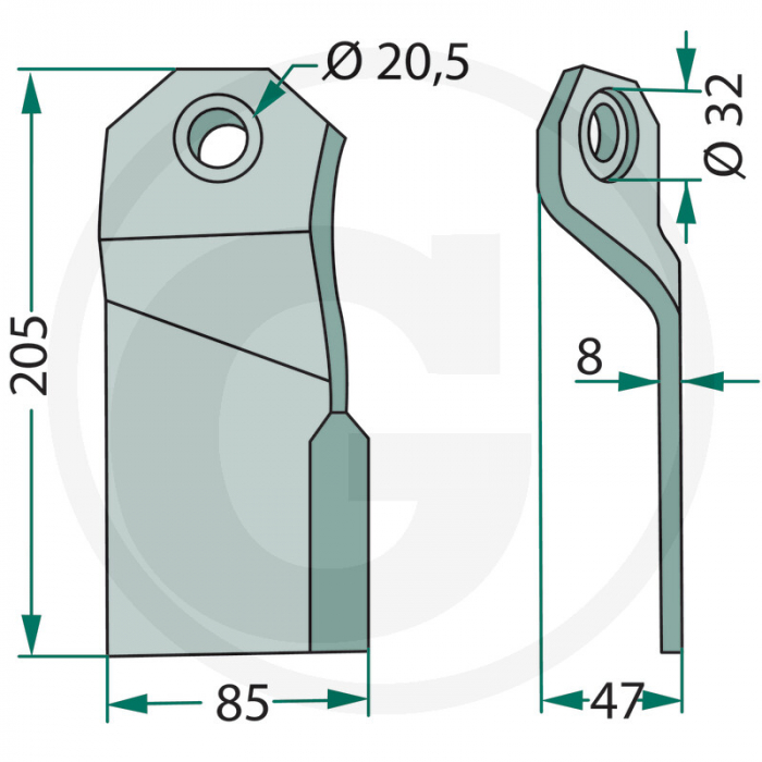 Cutit ciocan tocator Joskin 63-JOS-01 cu Ø20 63-JOS-01 JTR015   [2]