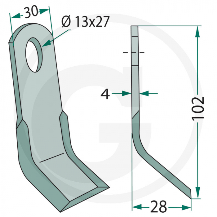 Cutit ciocan tocator Peruzzo 63-ISE-98 cu Ø13x27 63-ISE-98   [2]