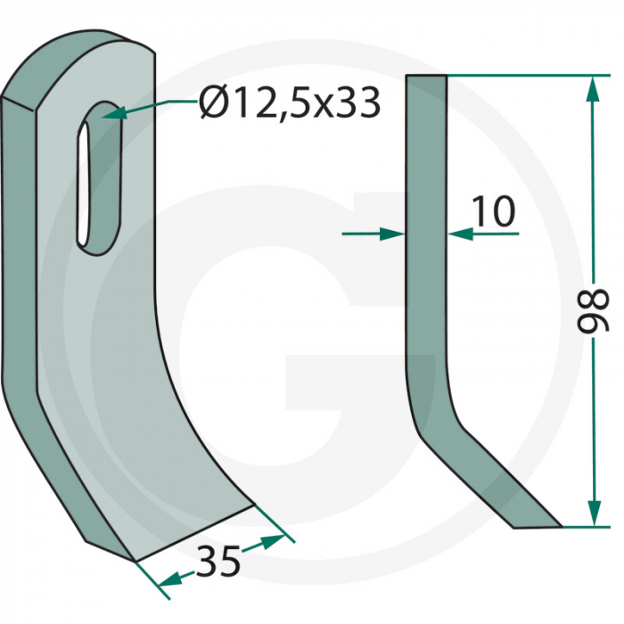 Cutit ciocan tocator Rasant 63-VOT-52 cu Ø12 63-VOT-52   [2]