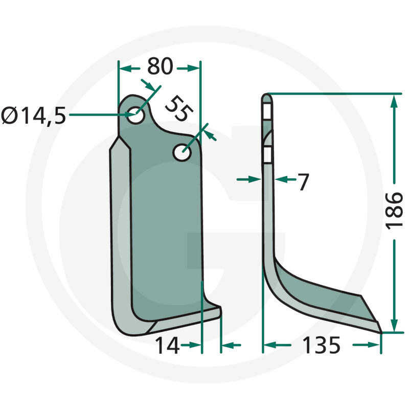 Cutit freza Sicma *14,5 - dreapta [3]
