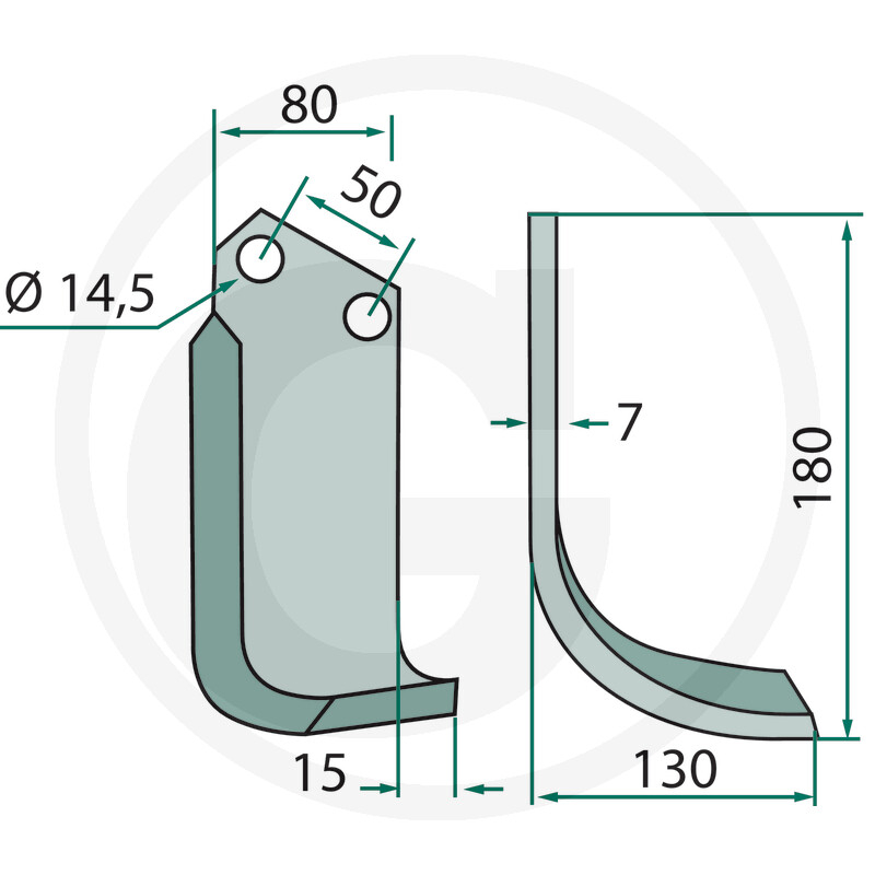 Cutit freza  *14.5 Sicma - Dreapta 180SIM-07R [2]