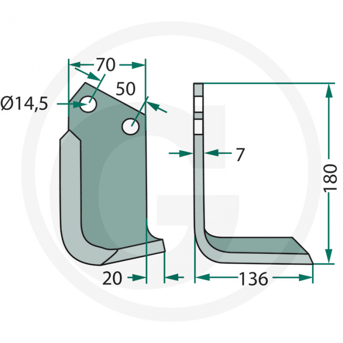 Cutit freza Celli dr/stg 180CEL-21R 180CEL-21L 331526   [2]
