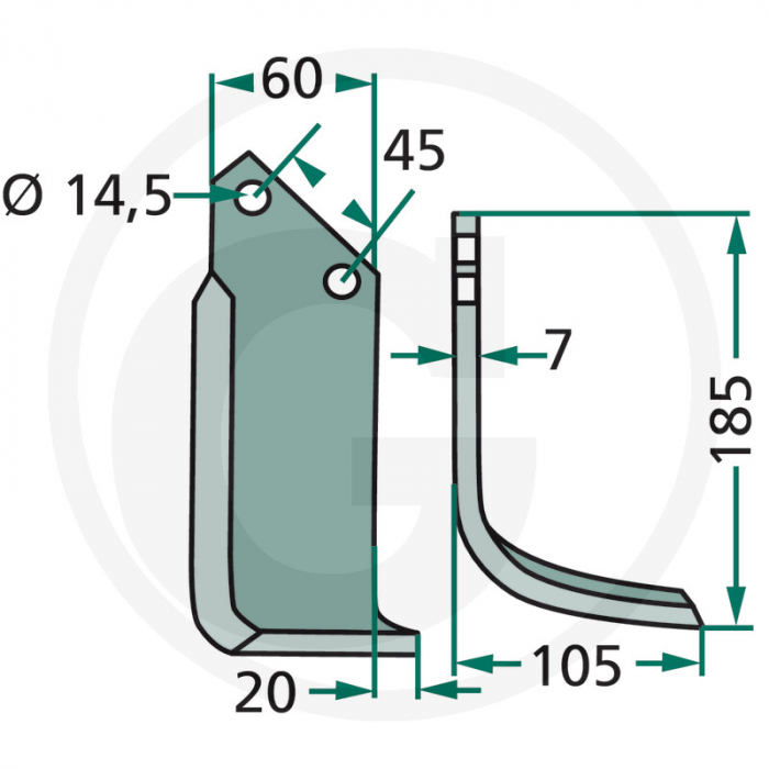 Cutit freza Maletti *14 180MAL-08L 1300078   [2]