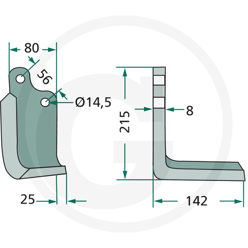 Cutit freza Maschio stanga M01110429R 01110429 Maschio [3]
