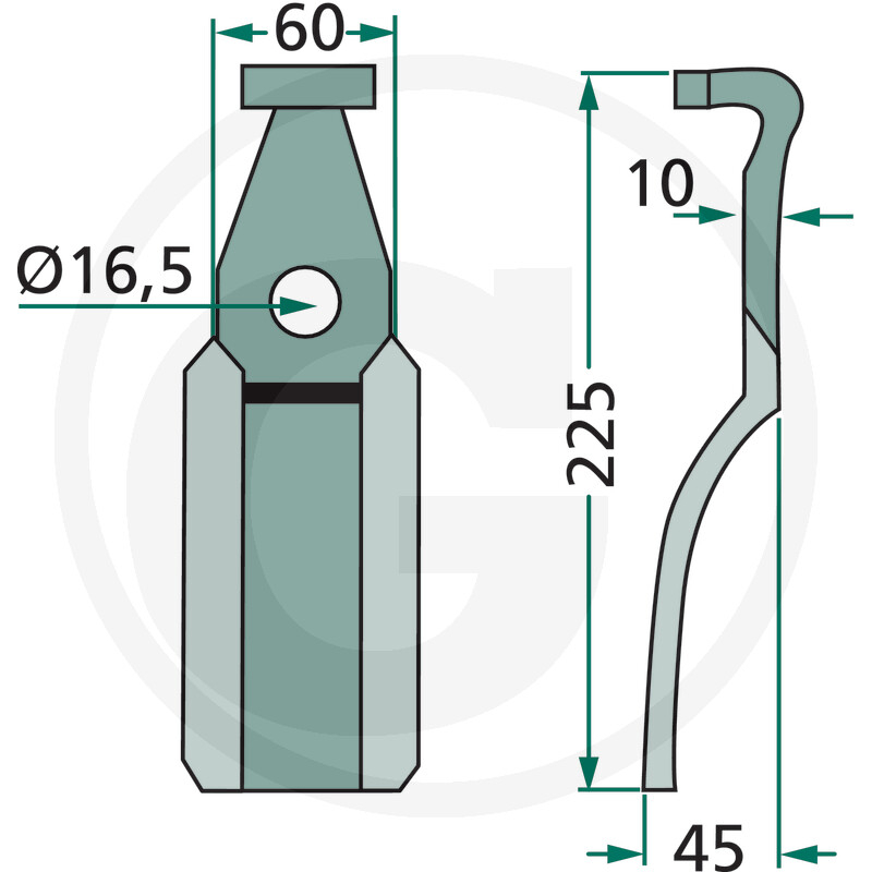Cutit freza Pegoraro L 225 mm [3]