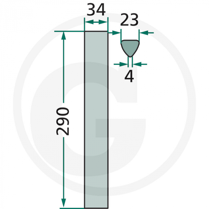 Cutit grapa rotativa Carraro 180RH64 103479   [2]