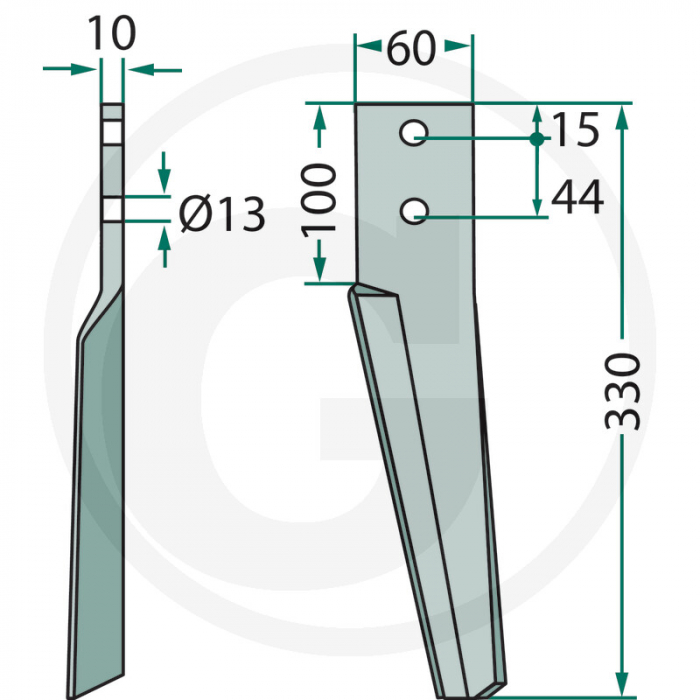 Cutit grapa rotativa (stanga) 56030 10100263 6226041   [2]