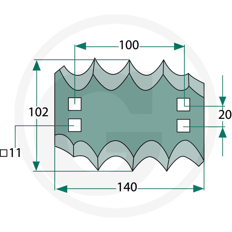 Cutit malaxor Faresin - dreapta/stanga [2]