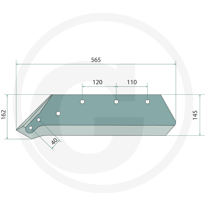 Cutit plug *16 mm -  Kverneland 073004 - dreapta [2]