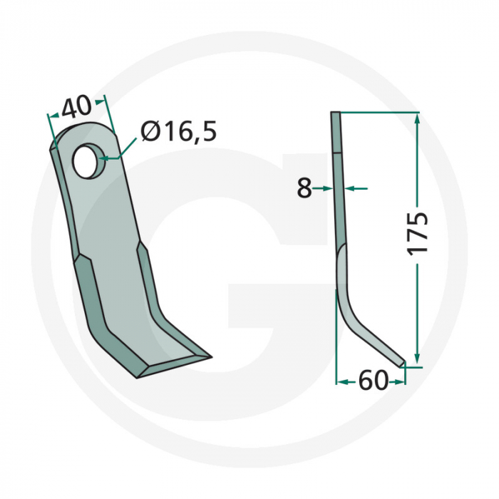 Cutit tocatoare *16 18063-NOB-02   [2]
