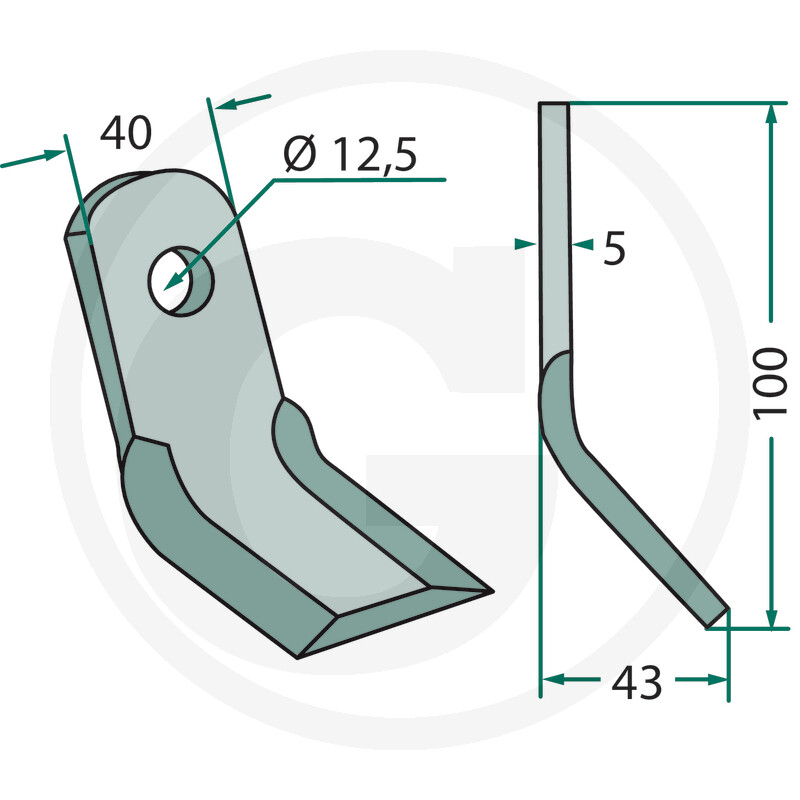 Cutit tocatoare tip Y *12,5 Palladino 560114 Palladino [2]