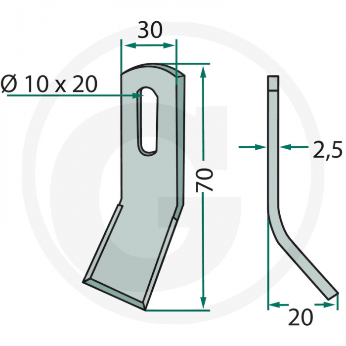 Cutit Y 10x20 mm 63-AGR-52 18063-AGR-52 71009   [2]