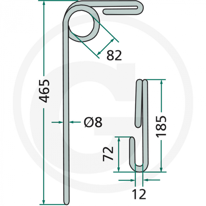 Dinte grapa Fiona 18010.ST-SL C140003   [2]