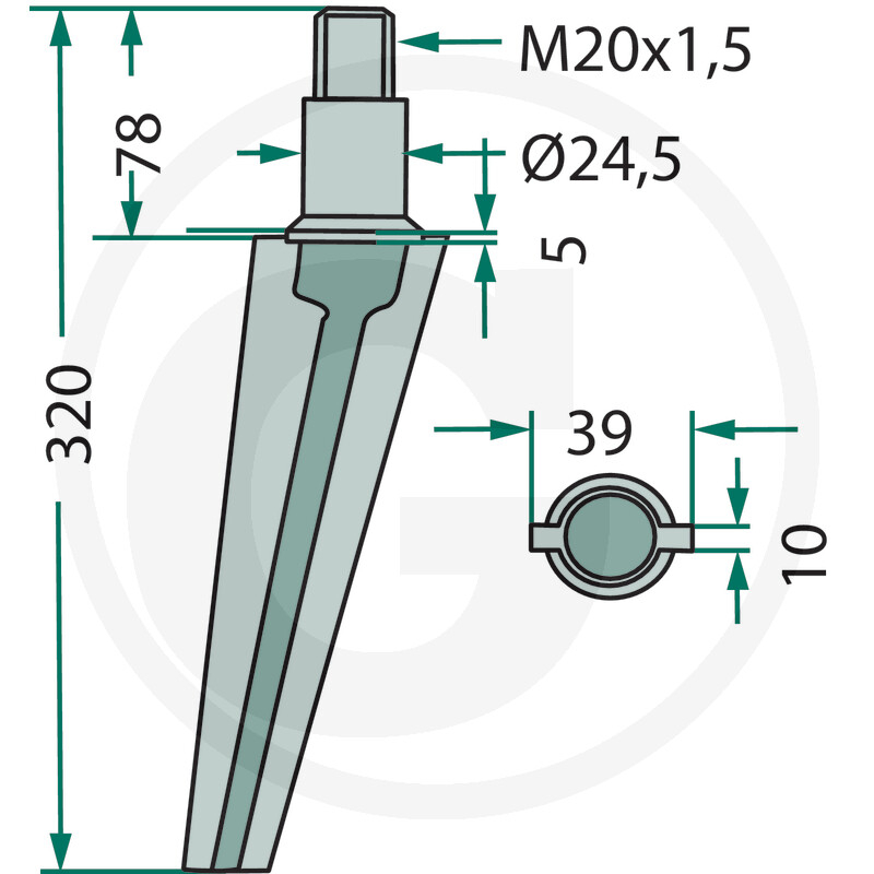 180RH37 Dinte grapa rotativa [2]