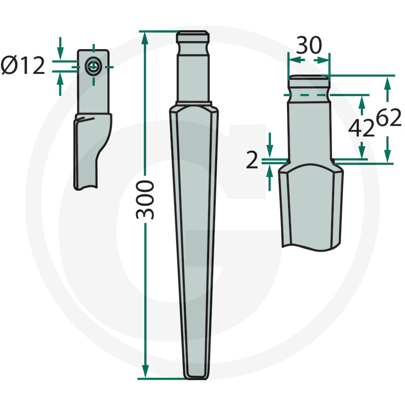 180RH27 Dinte grapa Pegoraro [2]
