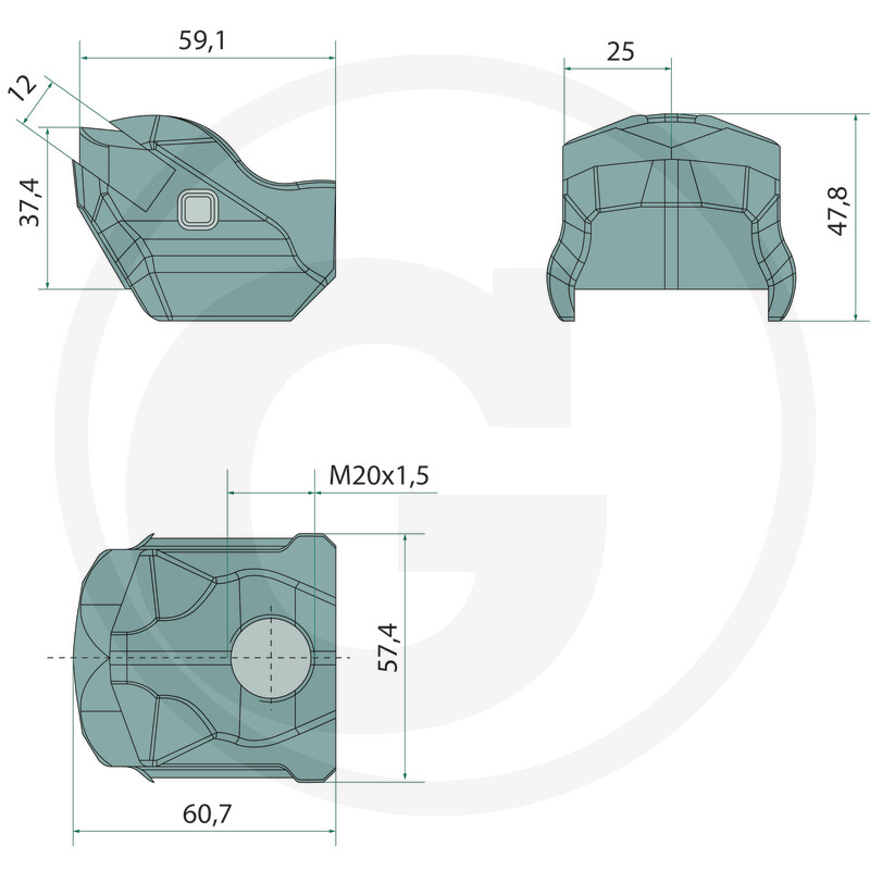 Dinte tocator forestier FAE 112800134 18524750 [2]