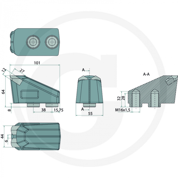 Dinte tocator forestier Ferri 12361808 TFMZPUX456   [3]
