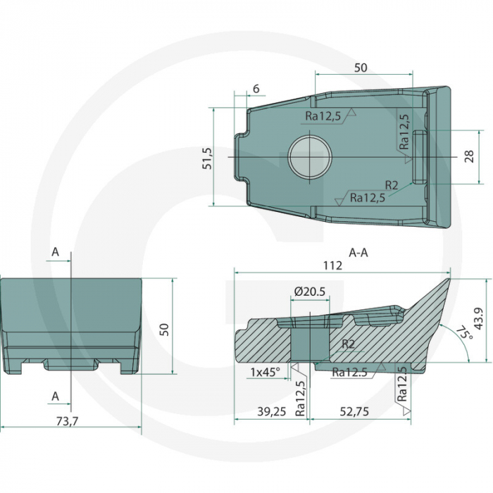 Dinte tocator forestier Gyro-Trac 32272073 F0010   [3]