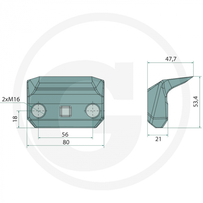 Dinte tocator forestier Humus 179726610 179726610 M85600011   [3]