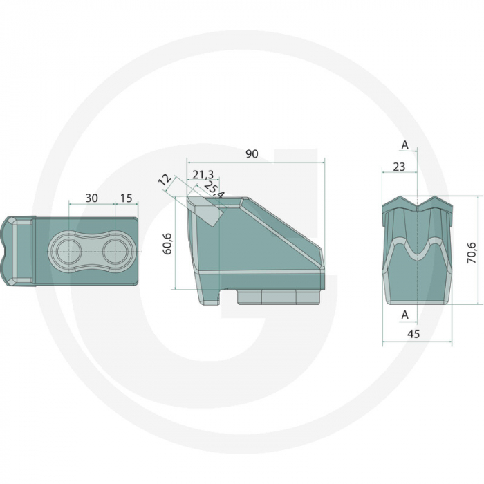 Dinte tocator forestier TMC Cancela 1796466661 1796466661 TMC000433-01   [4]