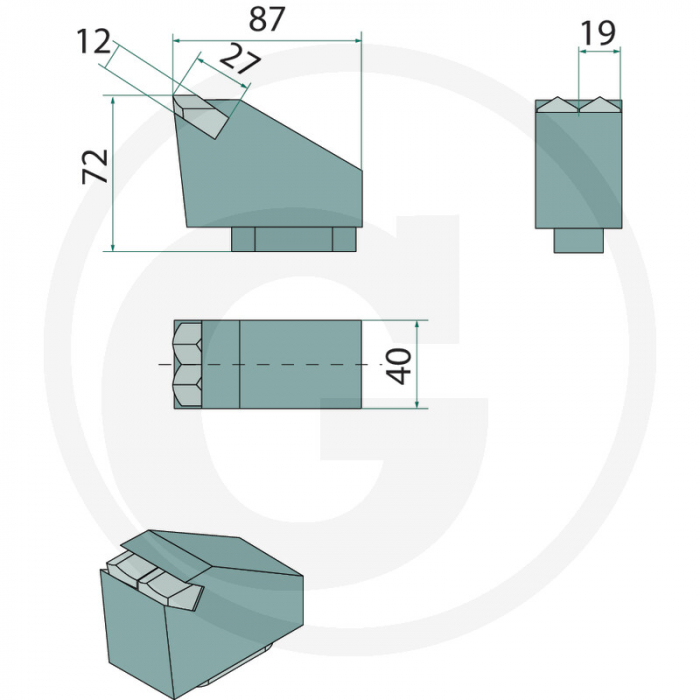 Dinte tocator forestier Zanon 11012113 11012113 3231294   [4]