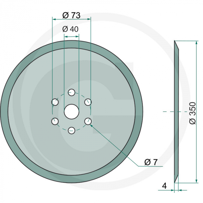 Disc semanatoare Horsch plat 56031 00310914 00310914 0310914   [2]
