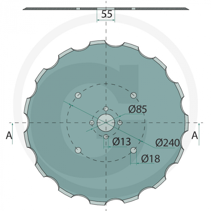 Disc semanatoare Sola 508x6 mm 3200403   [2]