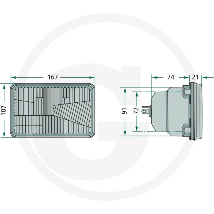 Far John Deere (stanga/dreapta) AL75338 JXAL75338 RE56964 26/189-35 [2]