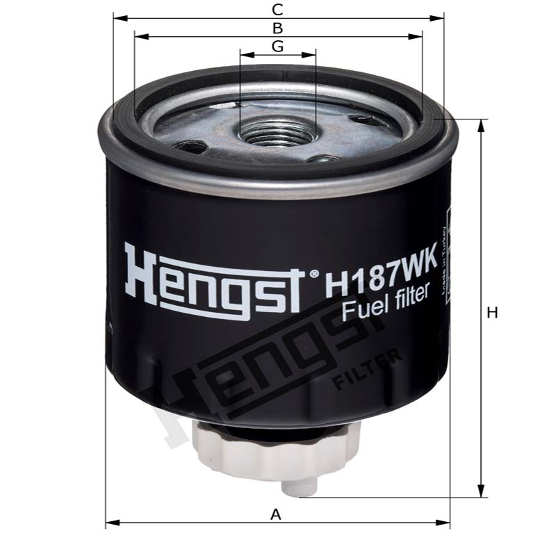 Filtru combustibil M16x1,5 mm 6667352 Bobcat [2]