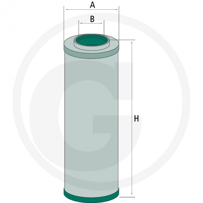 Filtru hidraulic ulei transmisie Mc Cormick 50x24 mm 8002135 3540378M1 HD513/11 P762860   [2]