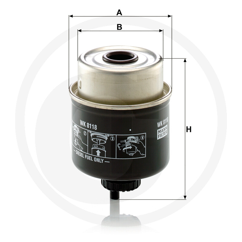 Filtru motorina John Deere 565WK8118 RE60021 WK 8118, 102174 [2]
