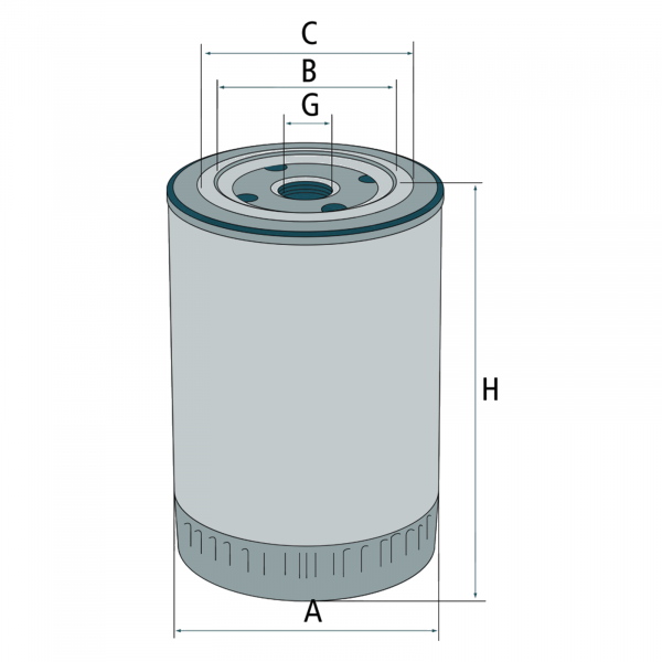 Filtru ulei de motor - 1-12 UNF 5710639 W940/5 HF0615900 SP-0856 SO7239 [2]