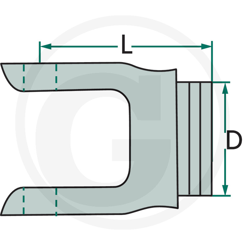 Furca cardan 30.2x91.5 mm B6 P9 300-6654  [2]