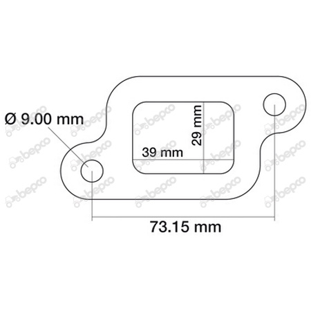 Garnitura evacuare Same 29/66-50 0.052.1858.0 5218580 003718540 031618510 002918560   [2]