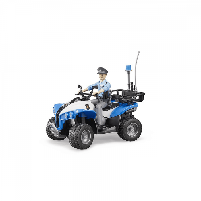 Bruder ATV poliție cu figurină polițist si accesorii [1]