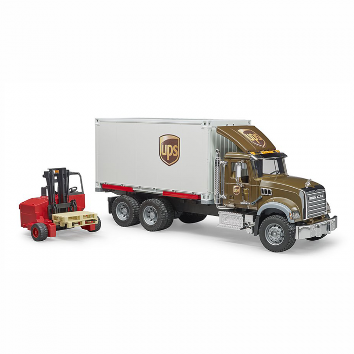 Camion curierat UPS Mack Granite cu stivuitor [1]