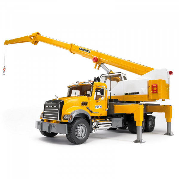 Jucarie - Camion Mack Granite cu macara Liebherr 02818 Bruder 1:16 02818 [6]