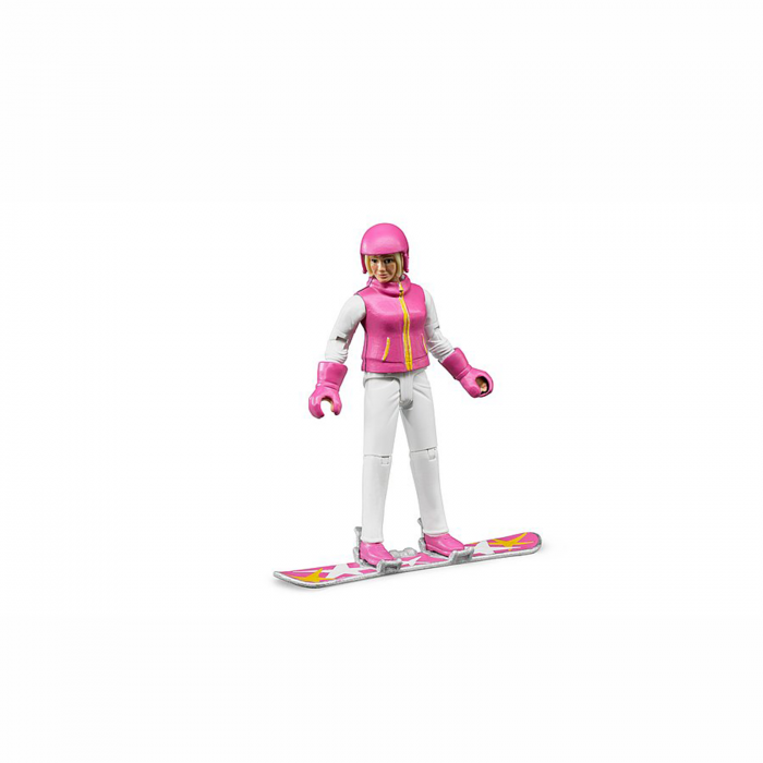 Jucărie - Figurină femeie snowboarder cu accesorii [2]