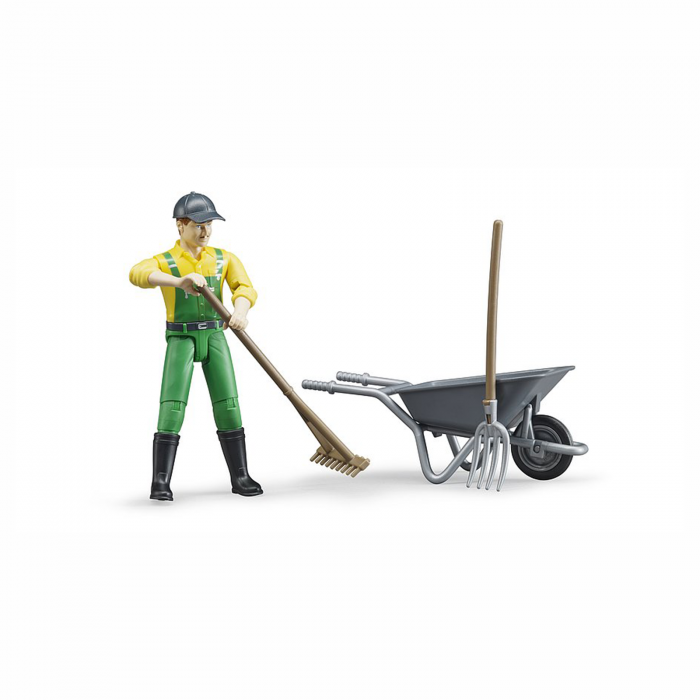 Jucarie - Figurina agricultor cu accesorii 62610 Bruder 62610 [3]