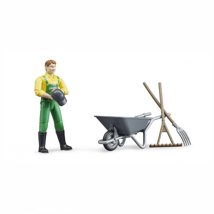 Jucarie - Figurina agricultor cu accesorii 62610 Bruder 62610 [2]