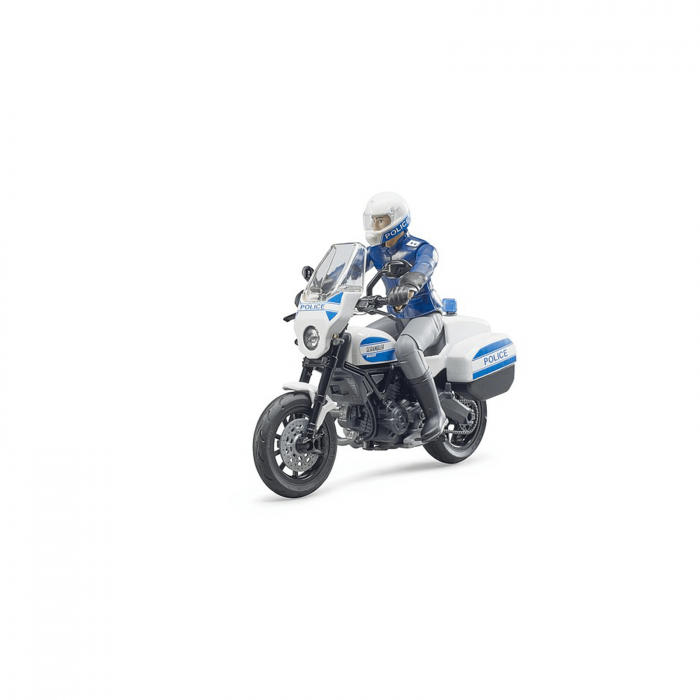 Motocicletă de poliție Ducati Scrambler cu motociclist - 2020 [1]