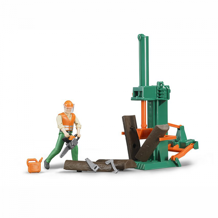 Jucarie - Set Figurina lucrator forestier cu accesorii 62650 Bruder 62650   [2]