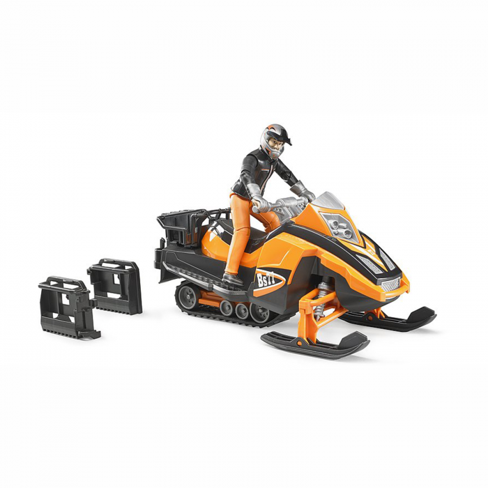 Jucarie - Snowmobil cu sofer si accesorii 63101 Bruder 63101   [4]