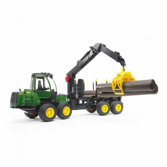 Jucărie - Tractor forestier John Deere 1210E  cu 4 bușteni și graifer [1]