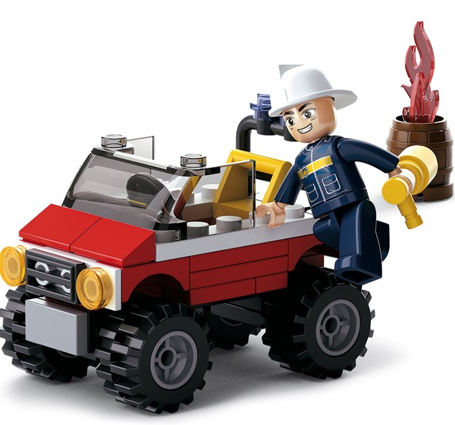 Jucarie - Jeep pompieri M38-B0621 Sluban M38B0621   [2]