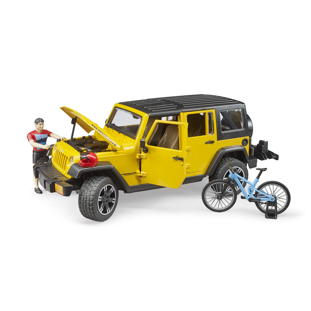 Jucarie - Masina de teren Jeep cu bicicleta de munte si biciclist 02543 Bruder 02543 [2]