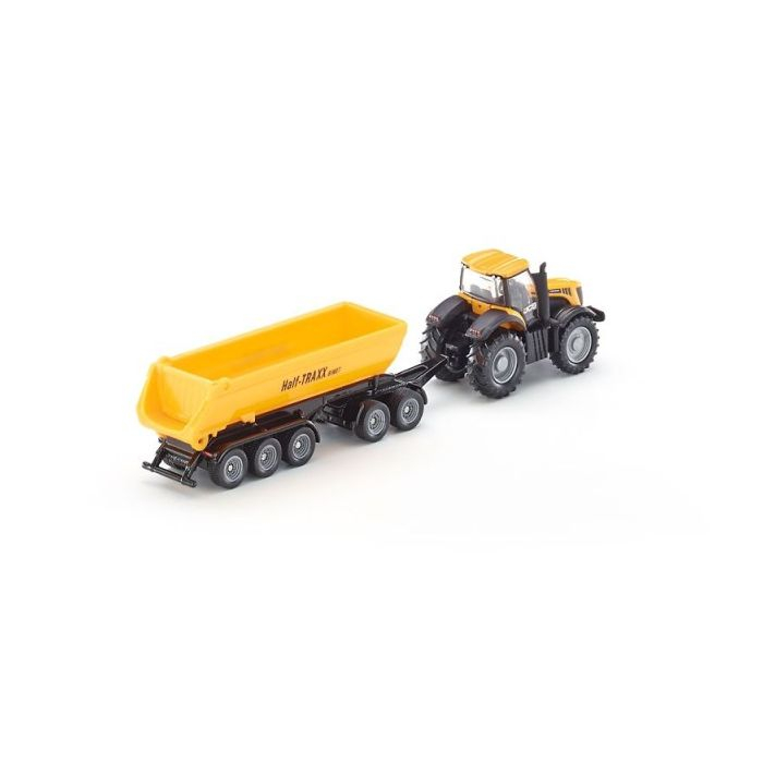 Jucarie - Tractor JCB 8250 cu remorca basculabila 1858 Siku 1:87 01858 [4]