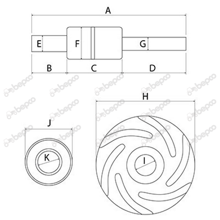 Kit pompa apa John Deere 38x16 mm [2]