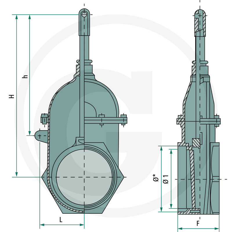 4050040100000 Robinet cu cilindru pneumatic [2]
